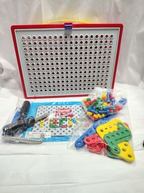 Quercetti - Tecno Toolbox With Sealed Pieces Unused Kit #0560 Italy